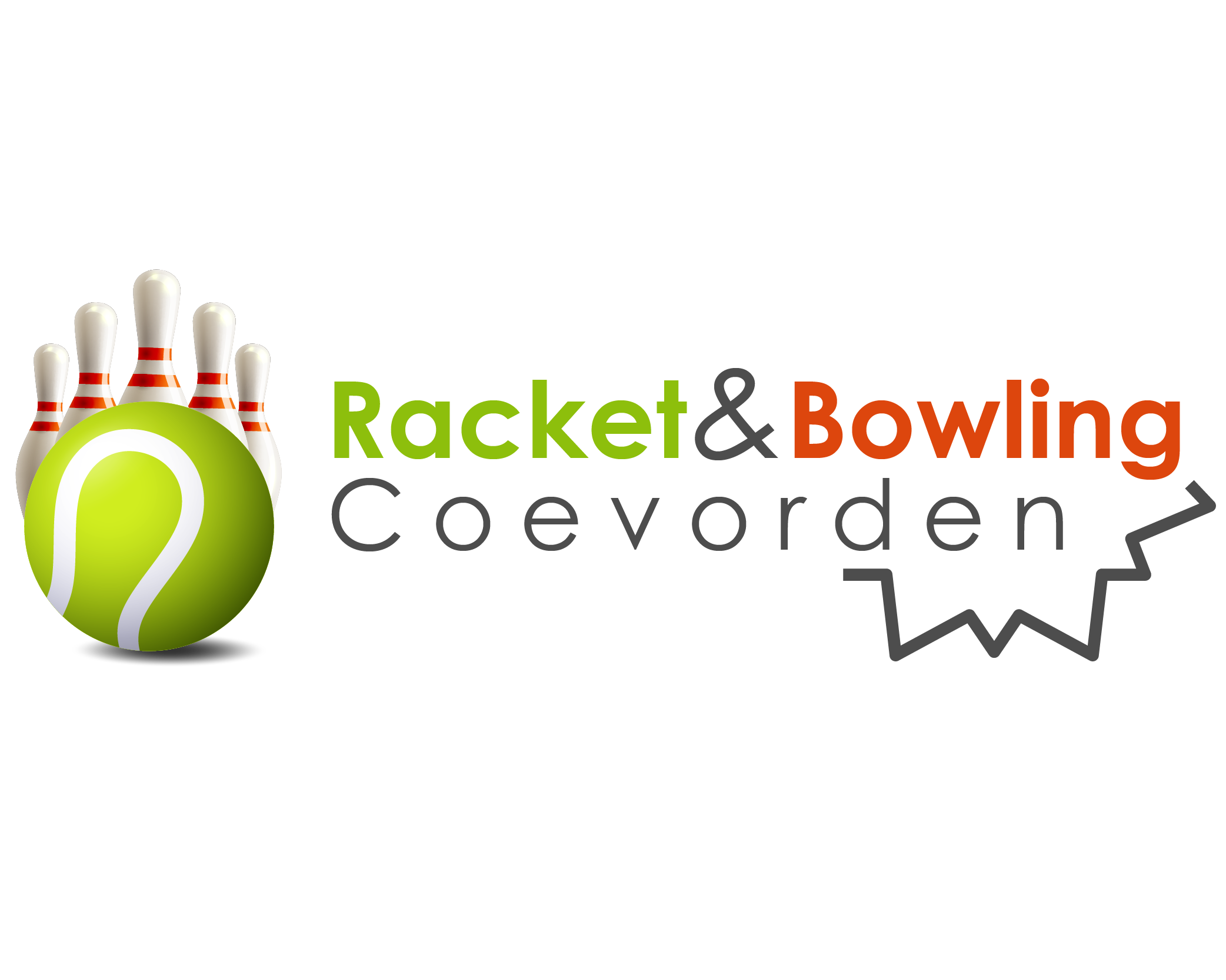 Racket & Bowling logo ontwerp door SID-Design