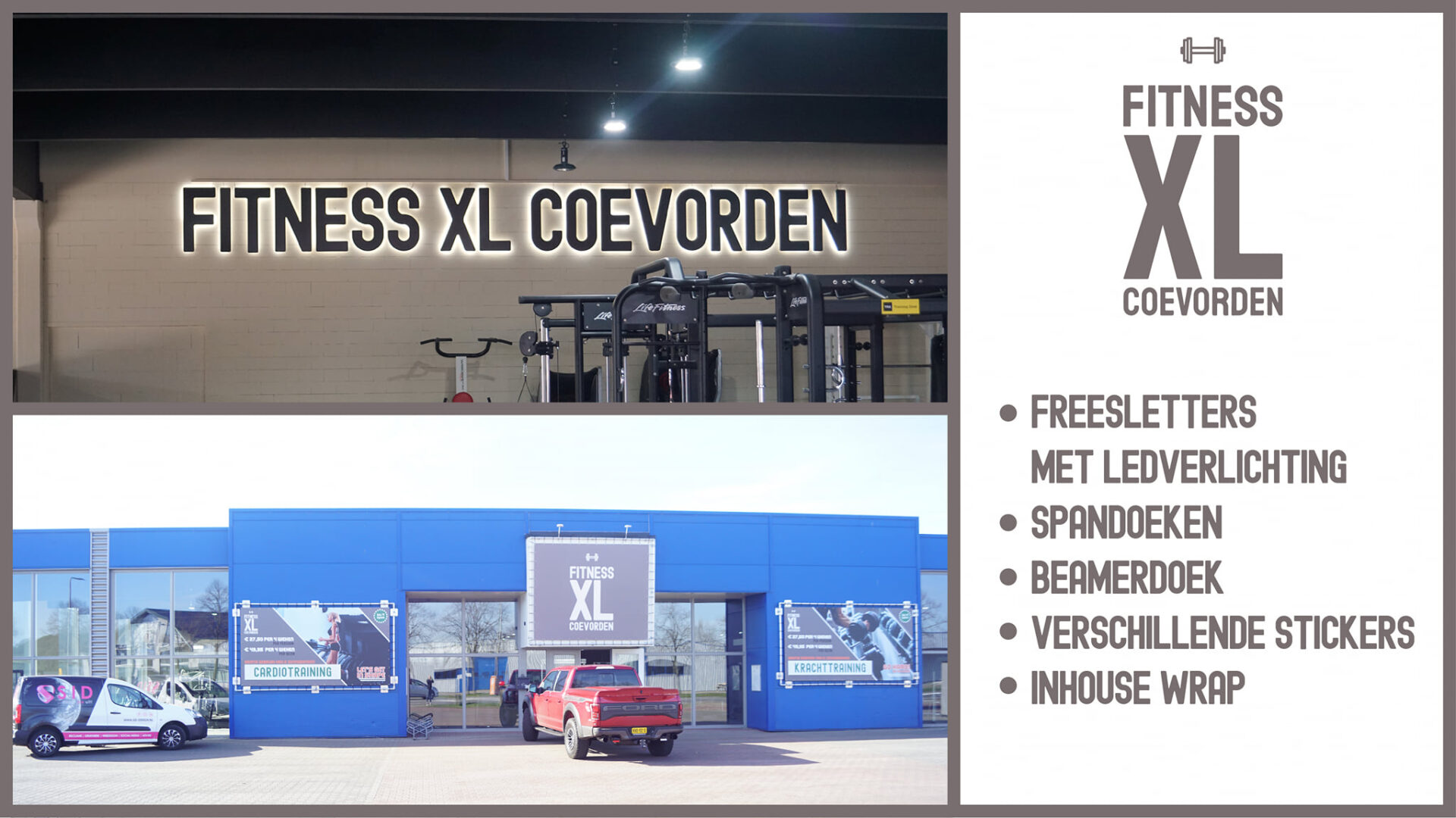 Spandoek_Reclame - Fitness XL Coevorden