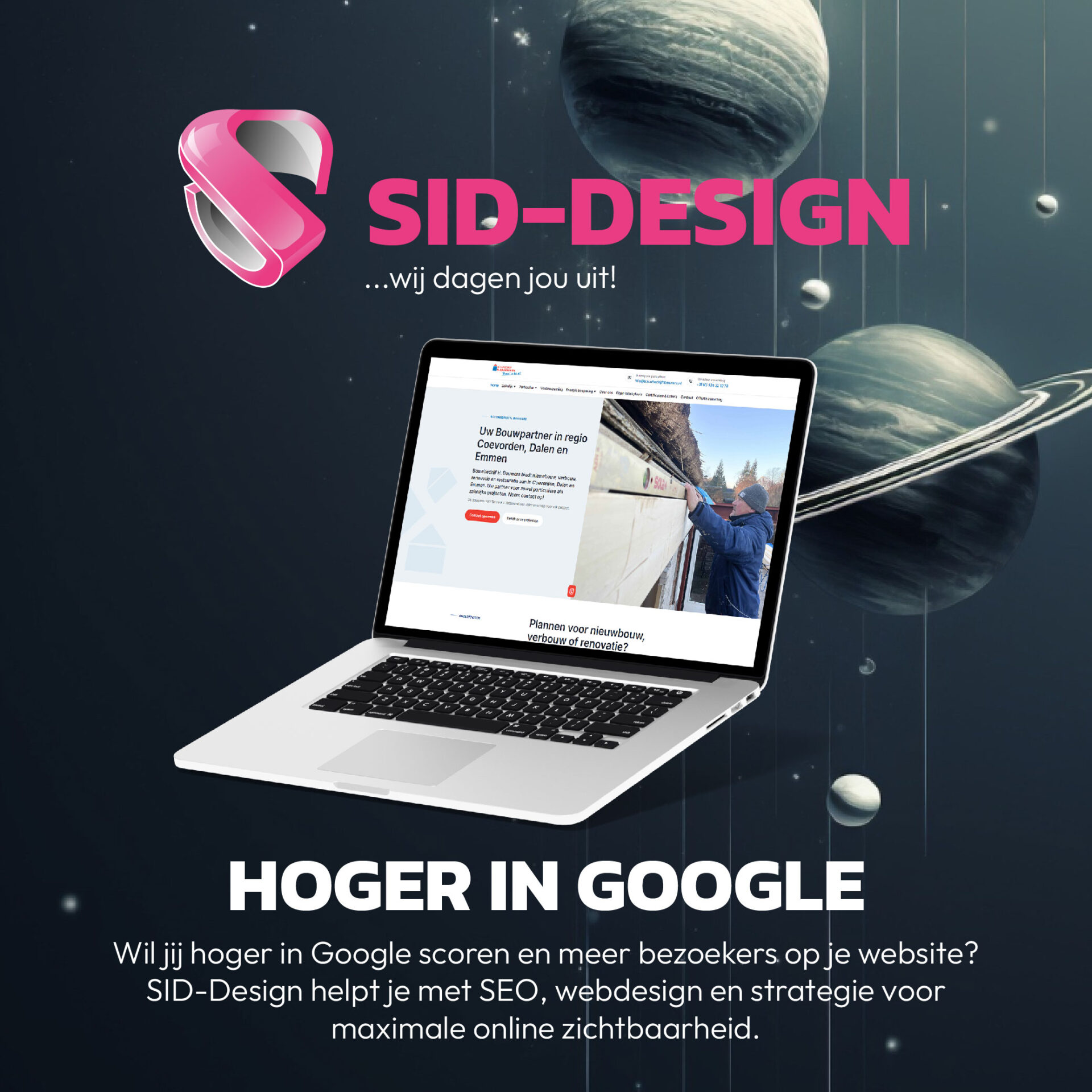 Hoger in Google