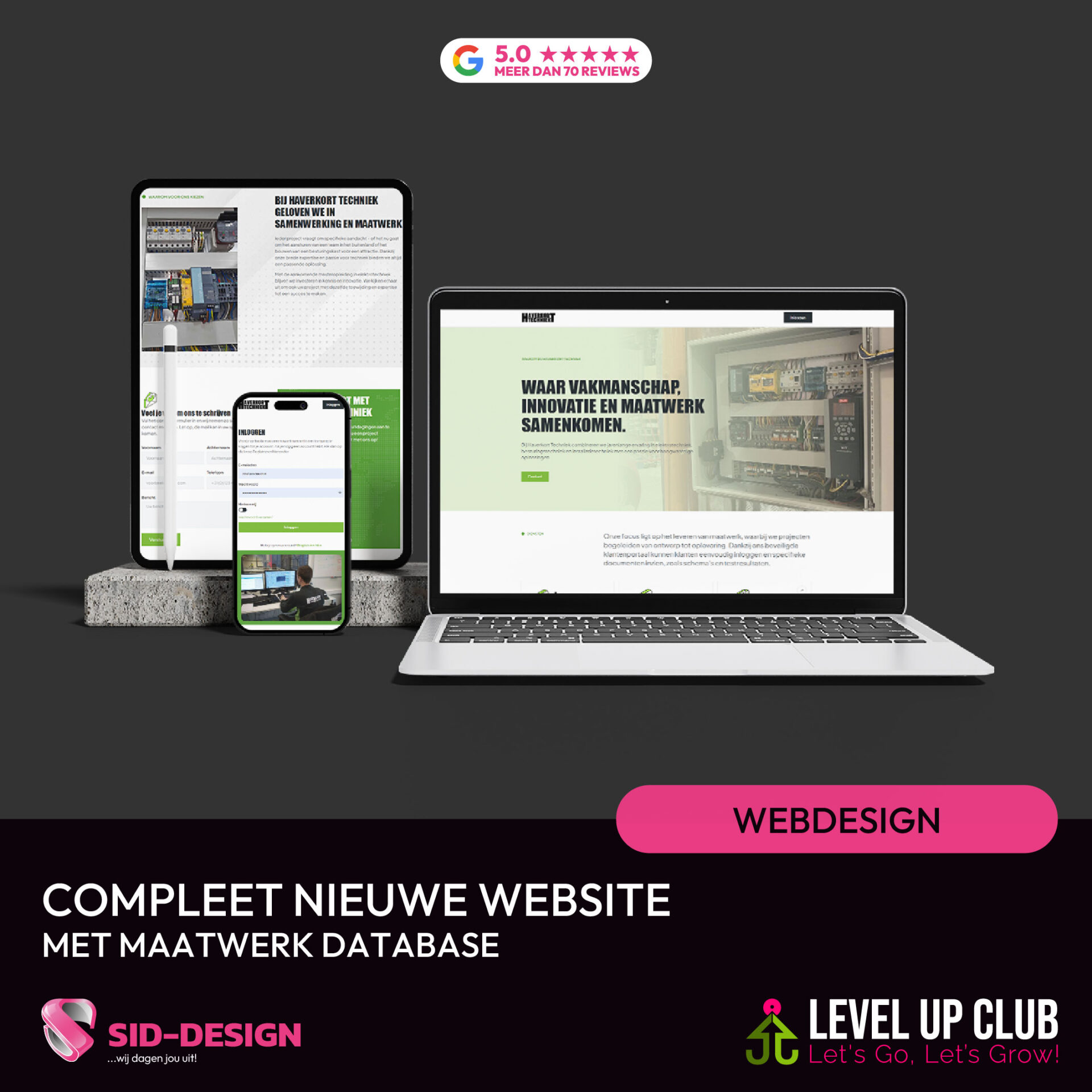 website met eigen database